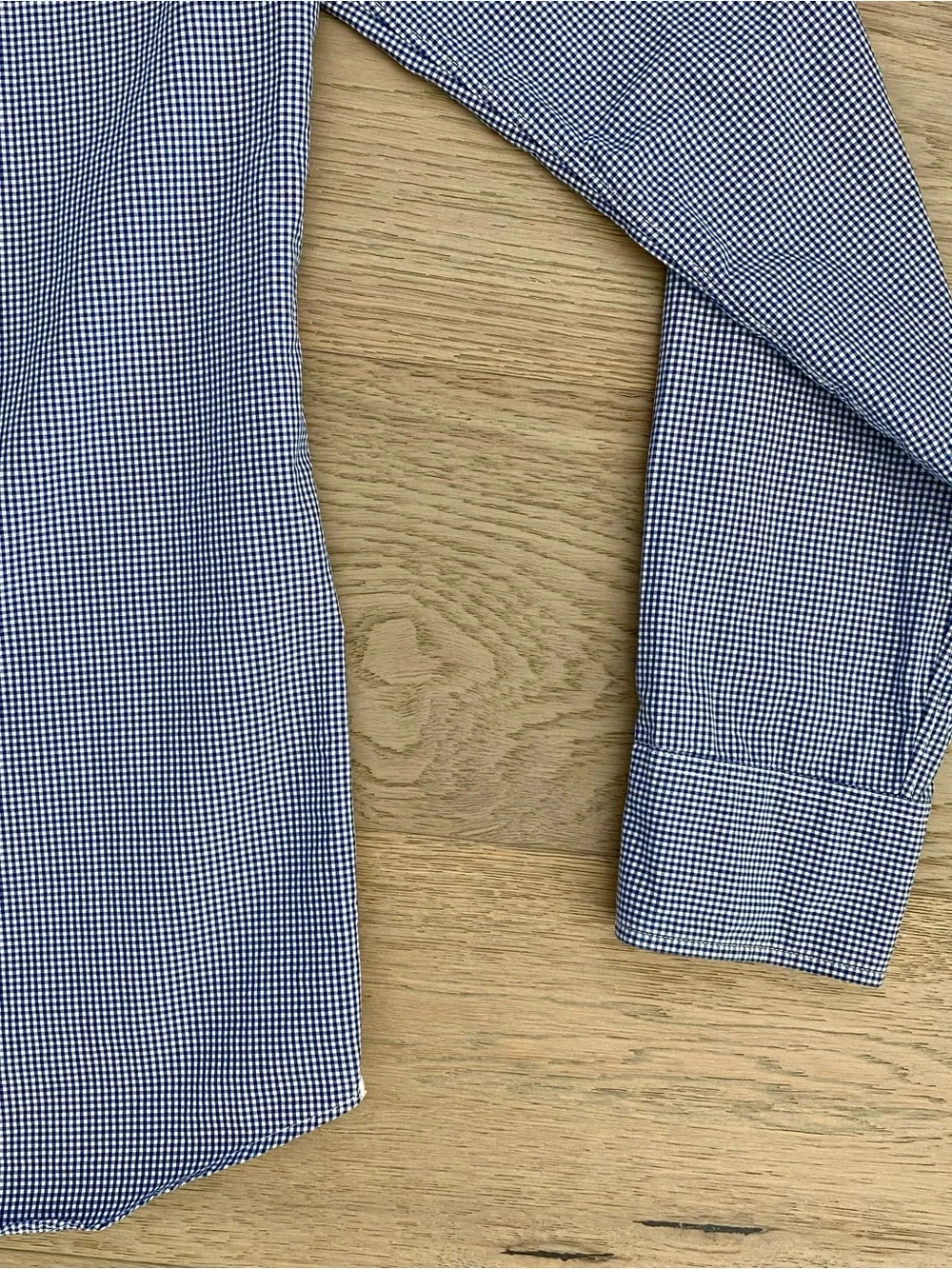 J.Crew Men's Slim Fit Gingham Button Down Shirt Blue White 2-Ply Cotton, size M
